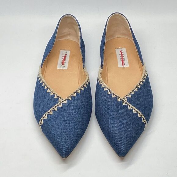 Gabriela Hearst Avner Denim Stitch Ballerina Flats size 38 - Picture 4 of 13